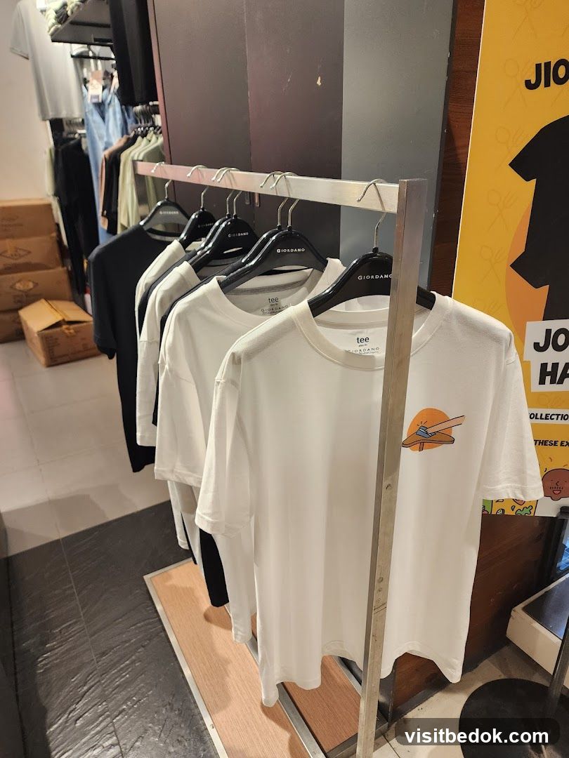 T-shirts on display
