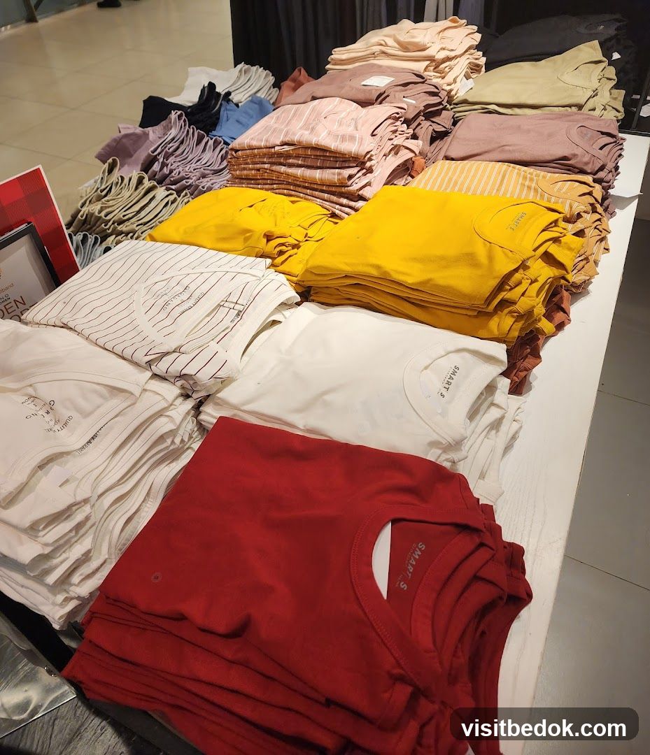 Folded T-shirts Display