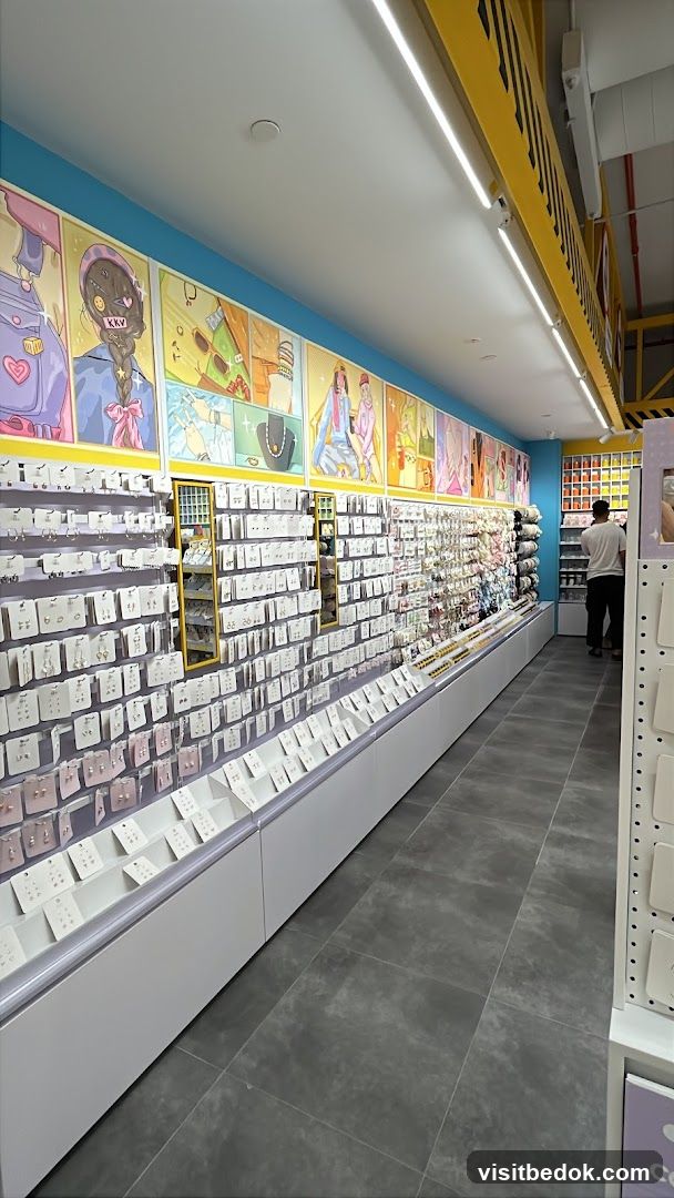 Store Interior with Accessories Display