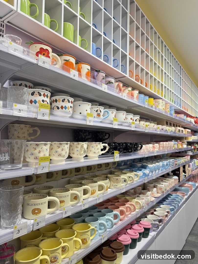 Mugs and Cups Display