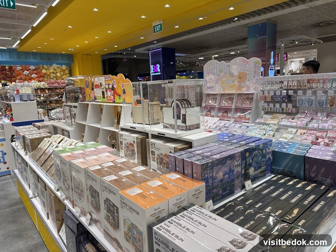 Store Interior with Puzzles and DIY Kits