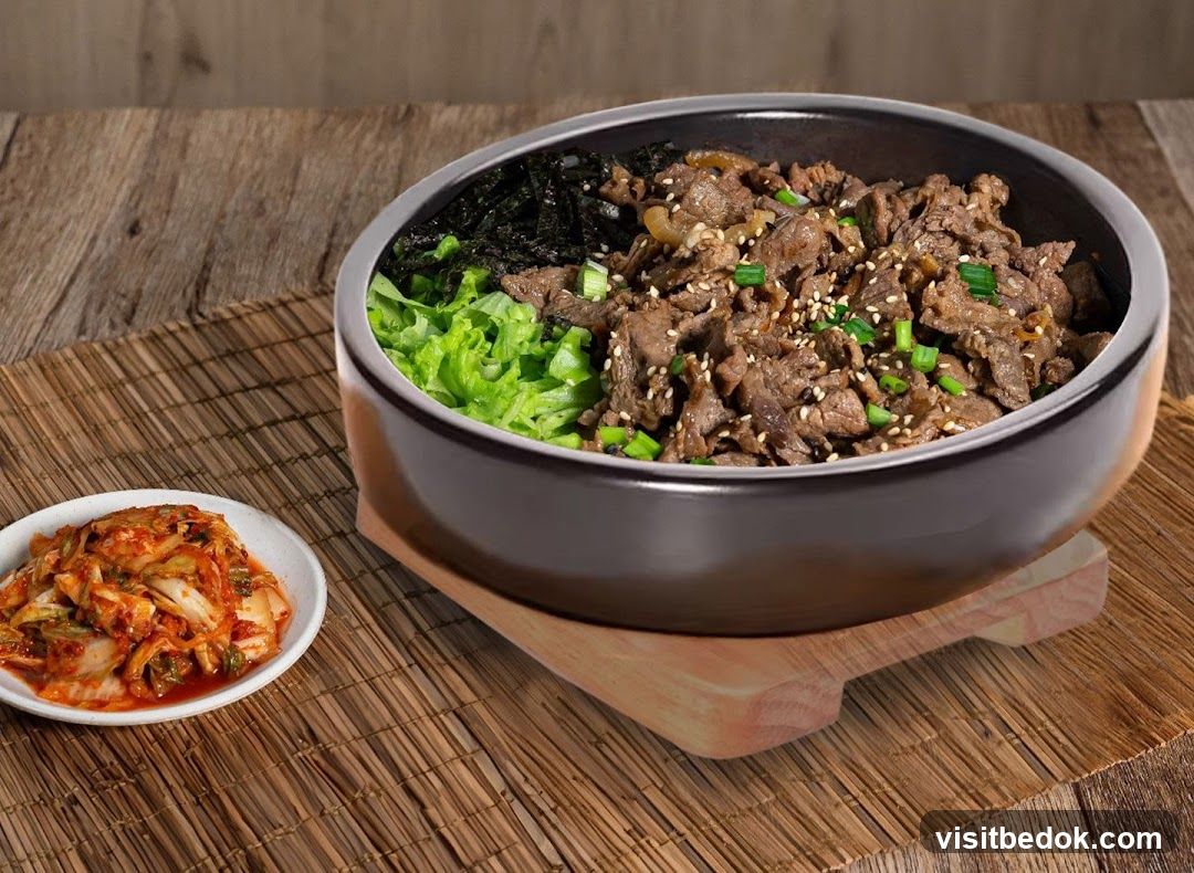 Korean Beef Bowl with Kimchi