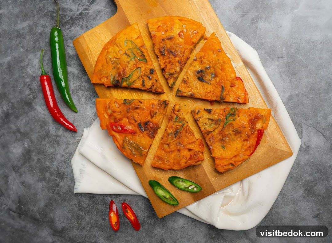 Kimchi Pancake Slices