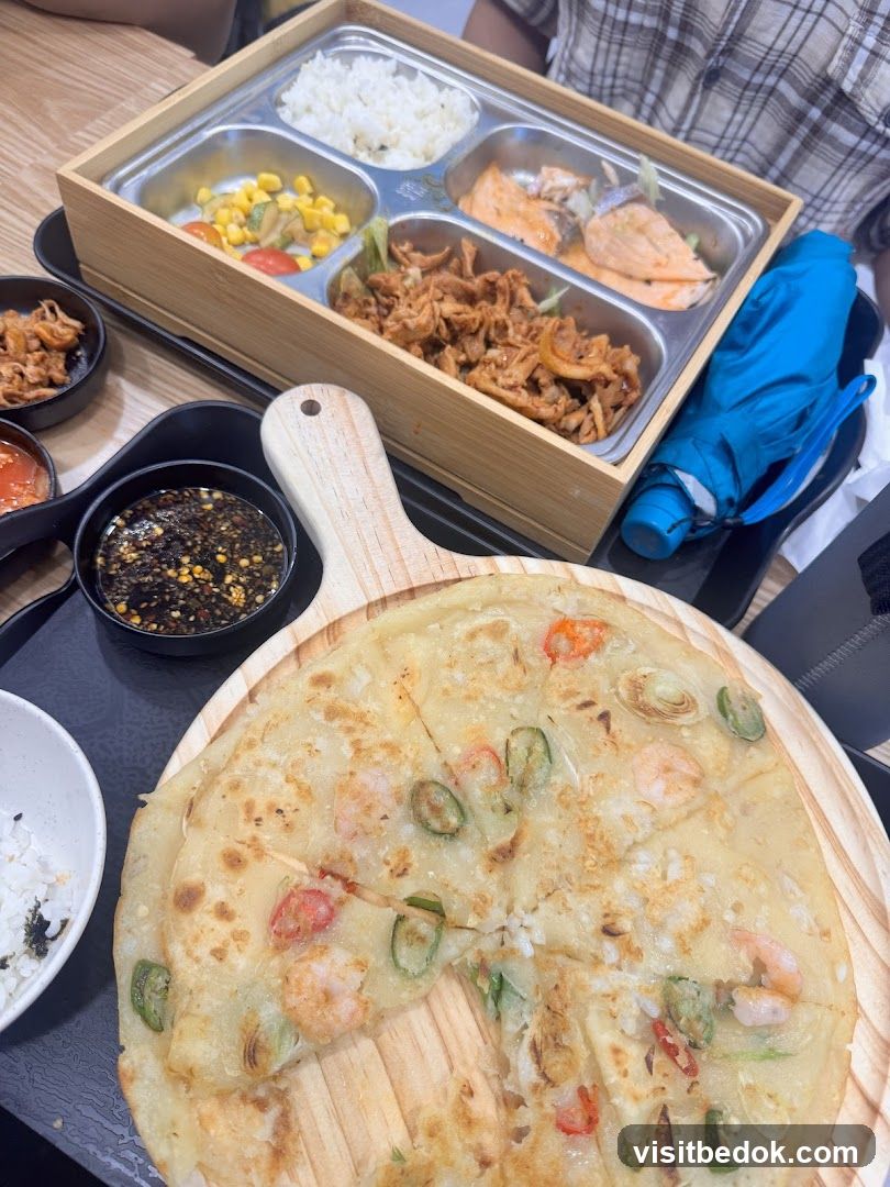 Korean Meal with Pancake
