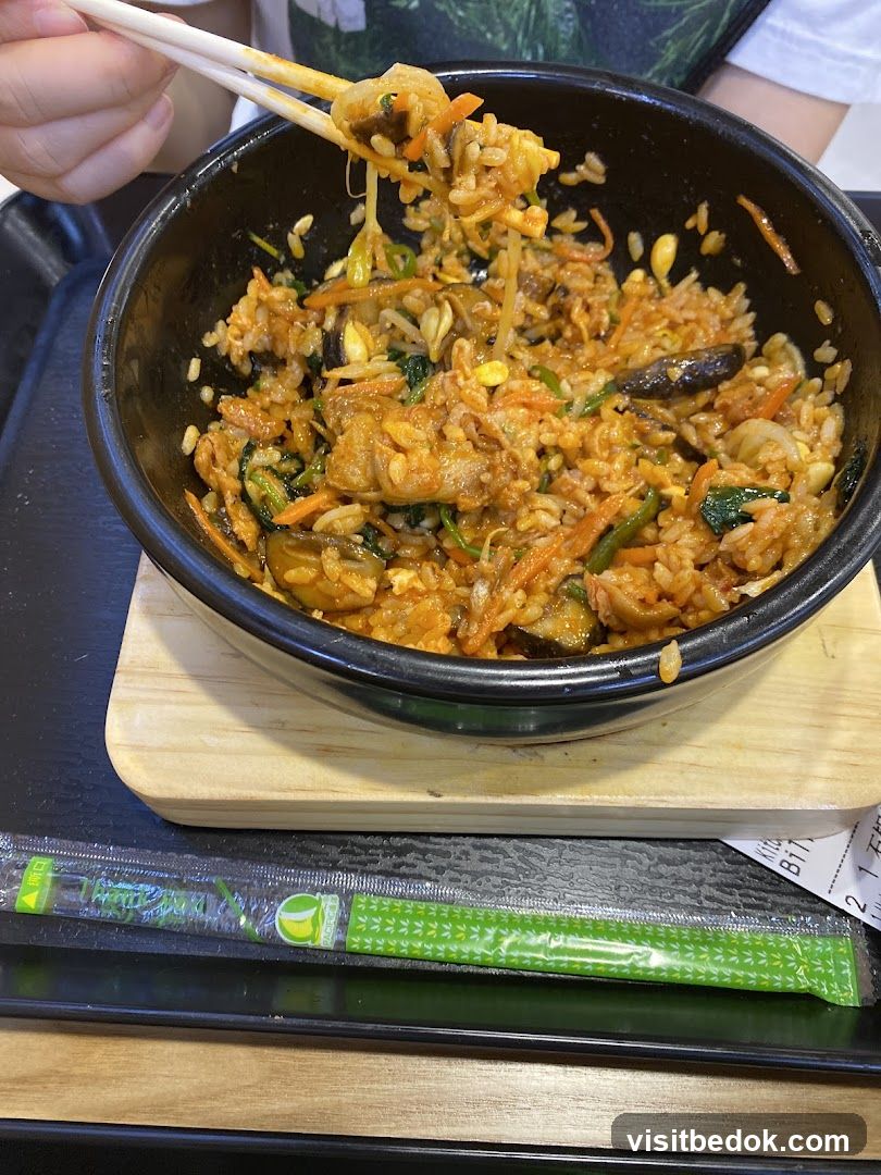 Bibimbap in a bowl