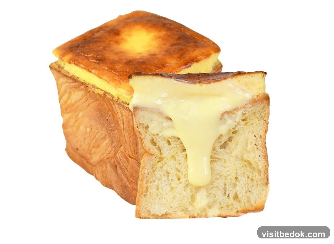 Custard-filled bread