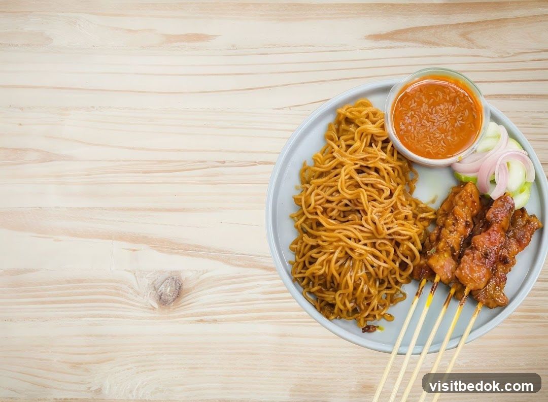 Noodles and Satay