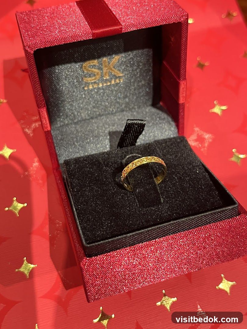 Ring in a gift box