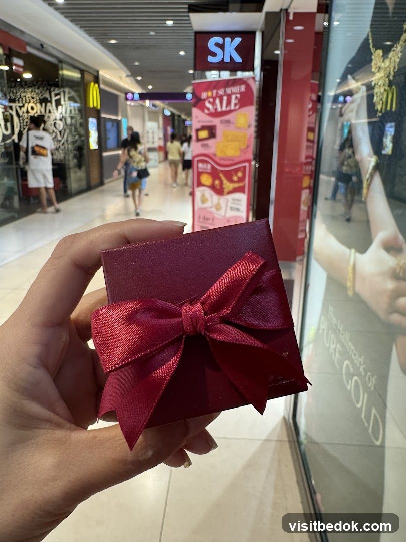 Gift box in a mall
