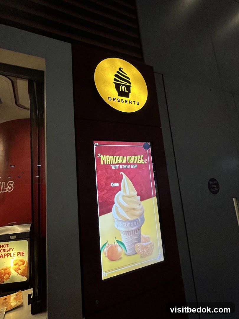 McDonald's Desserts Display