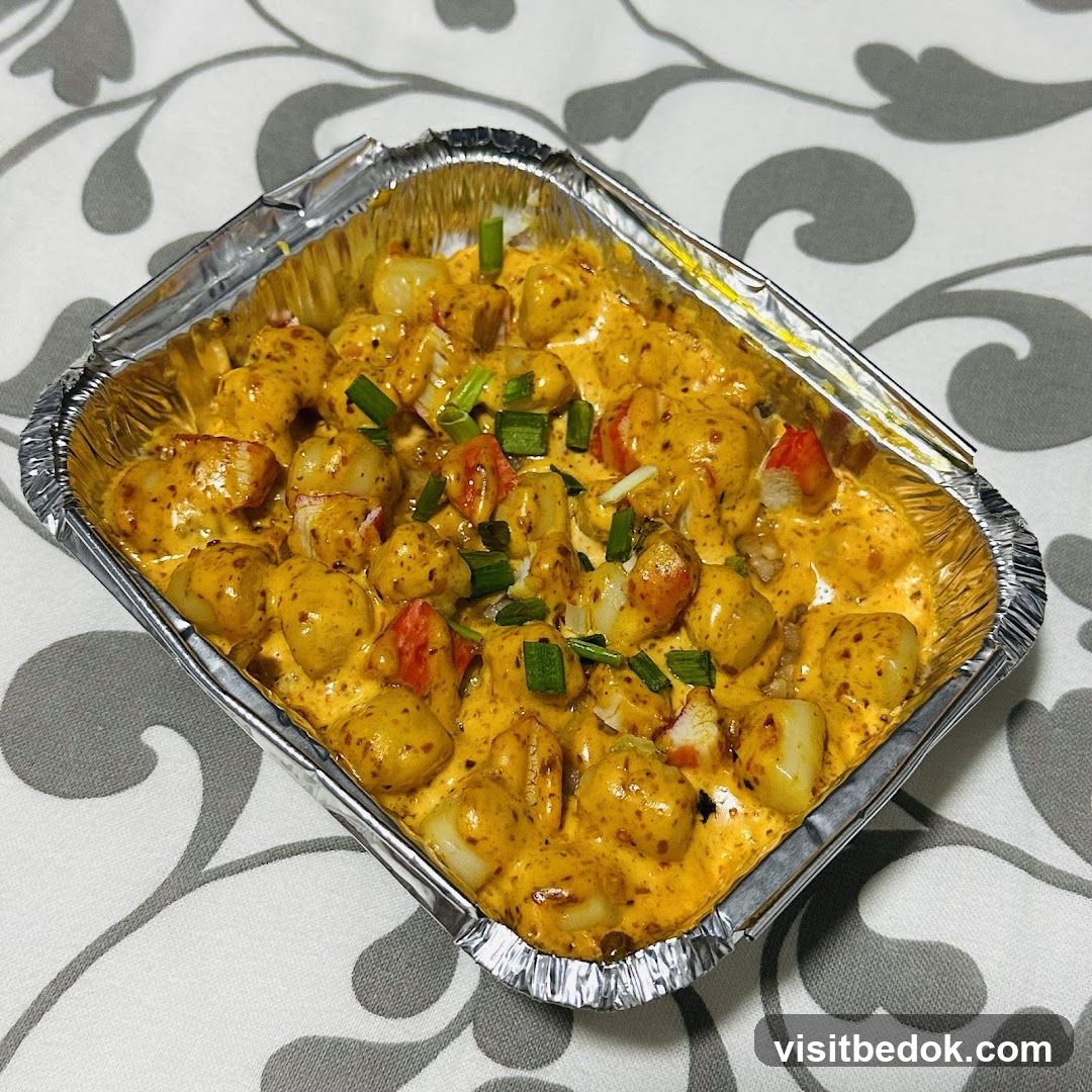 Seafood Dish in Foil Container