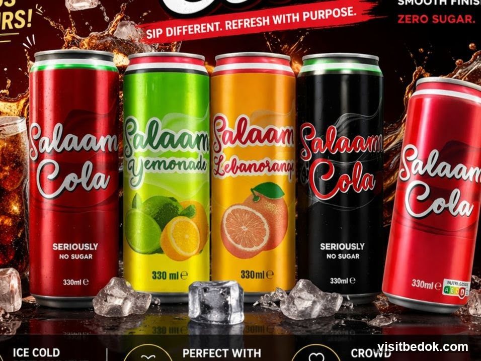 Salaam Cola and Lemonade Cans