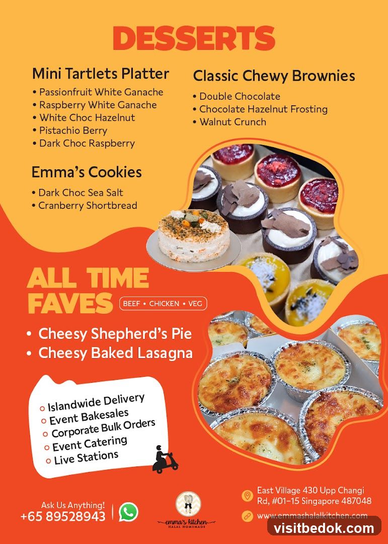 Desserts and All Time Faves Menu