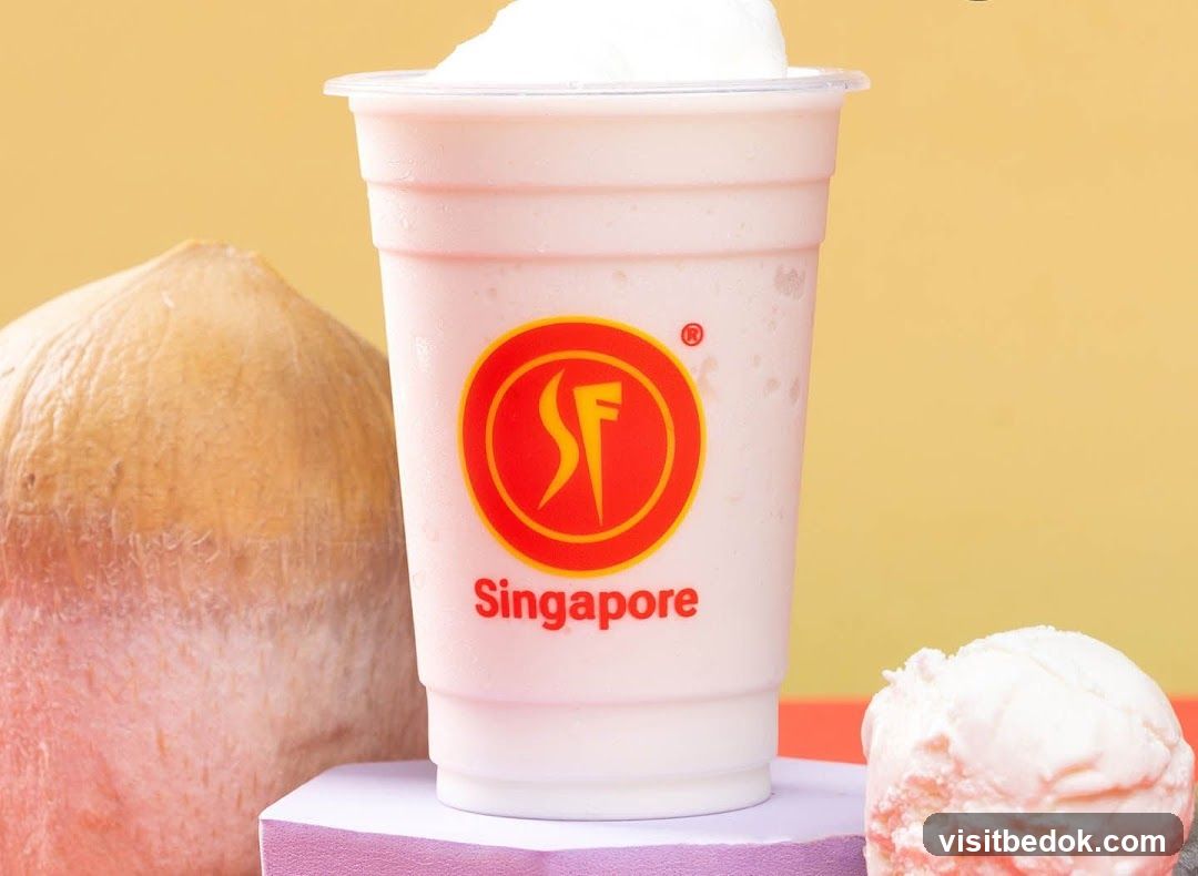 Coconut Drink with Ice Cream