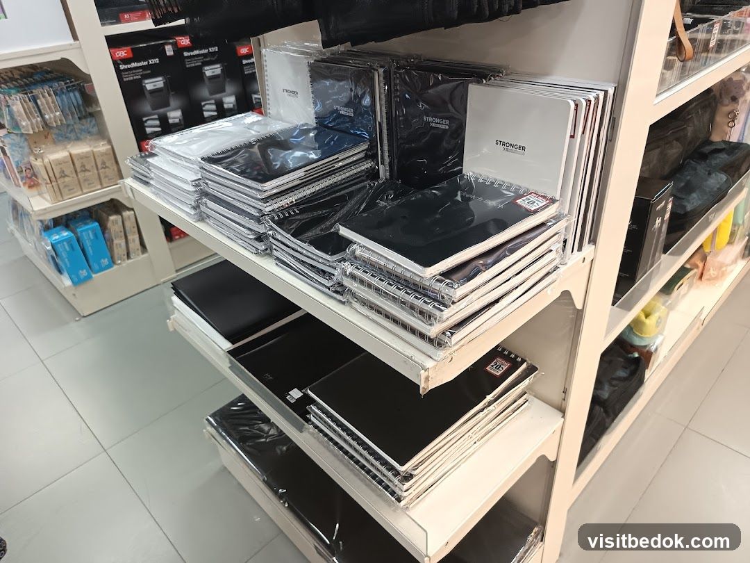 Notebooks and Stationery Display