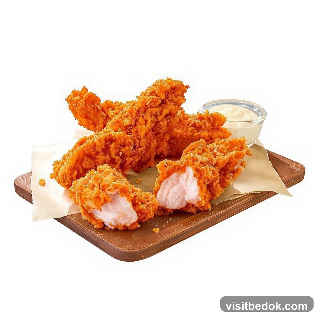 Crispy Chicken Strips with Dip