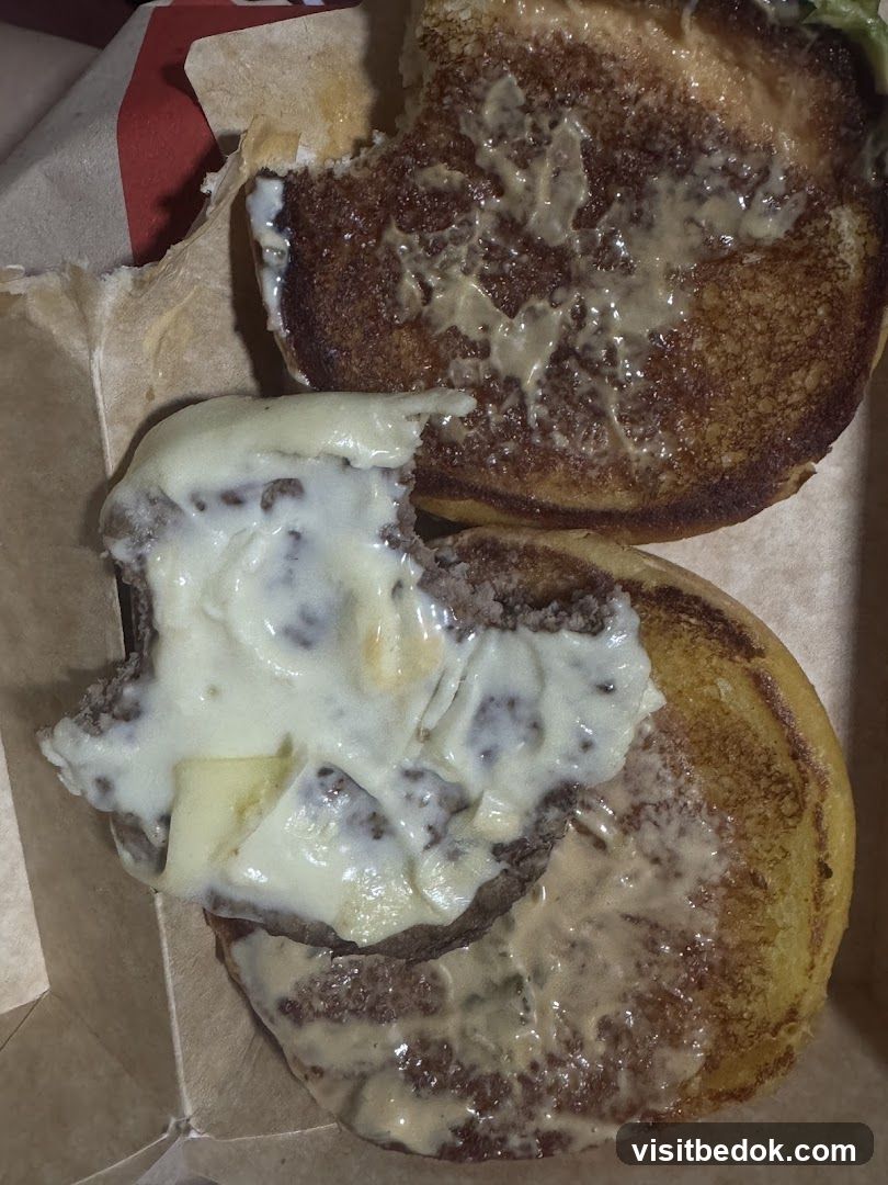 Burger with Melted Cheese