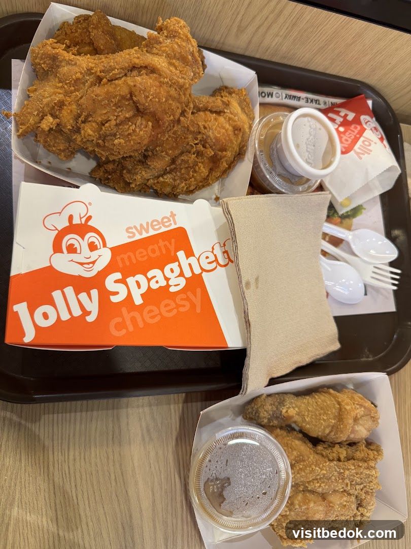 Jolly Spaghetti and Fried Chicken Meal