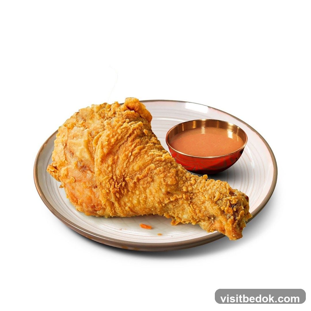 Fried Chicken Leg with Gravy