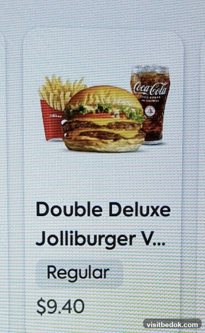 Double Deluxe Jolliburger Meal