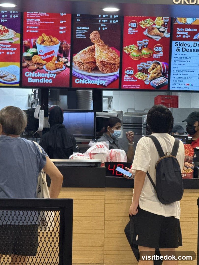Fast Food Menu Display