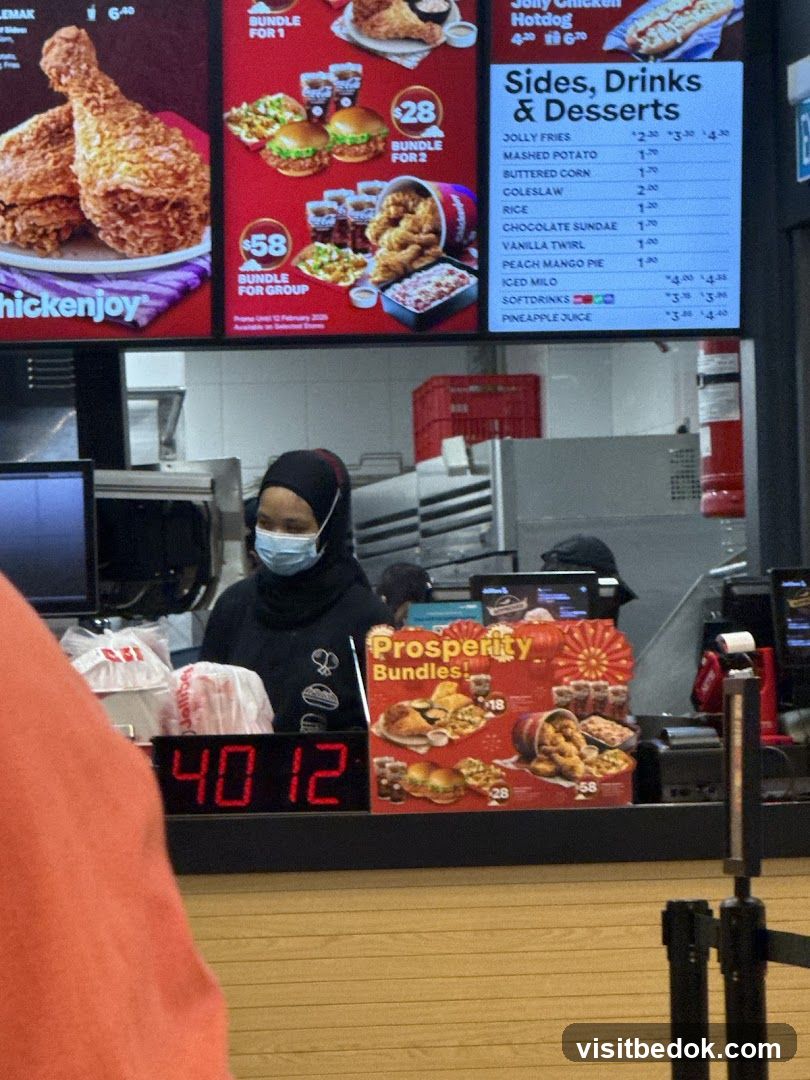 Fast Food Menu and Staff