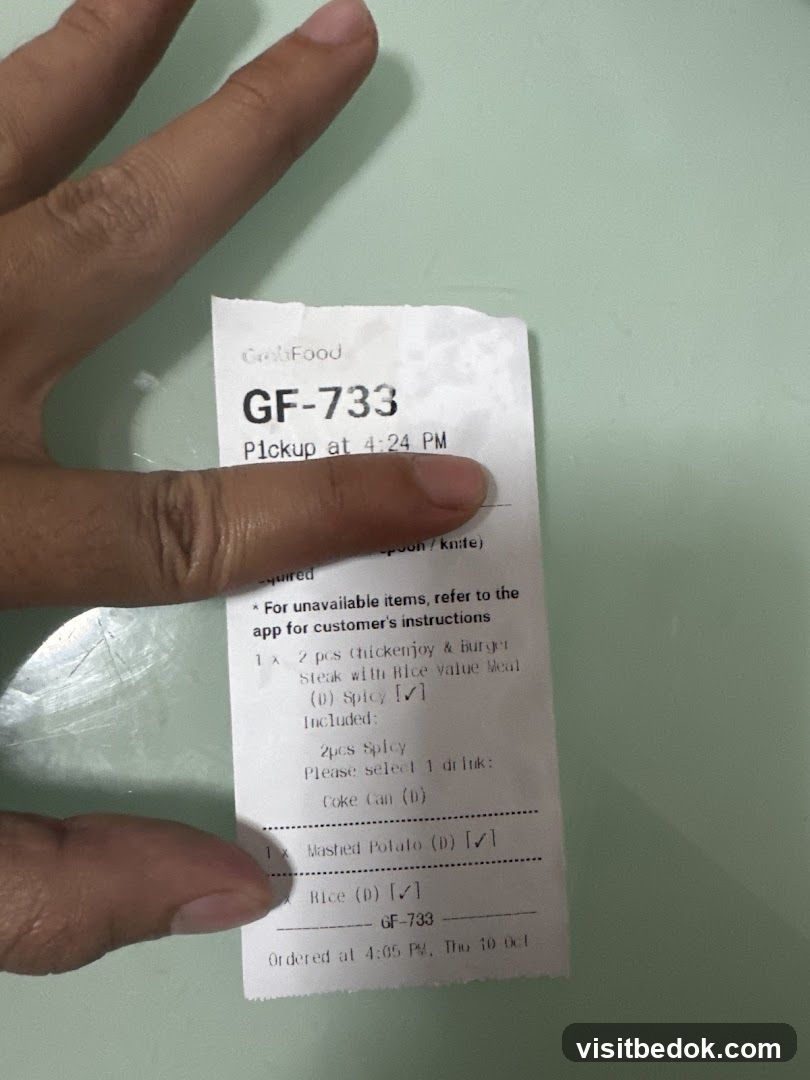 Order Receipt