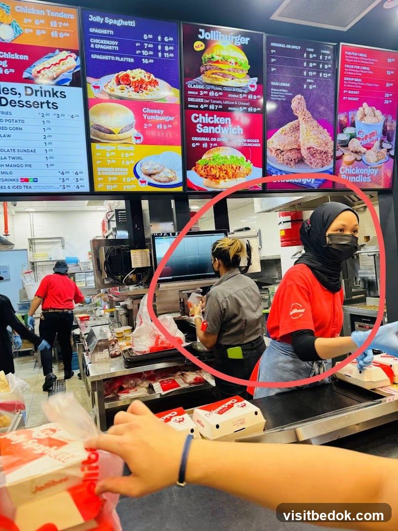 Fast Food Restaurant Counter