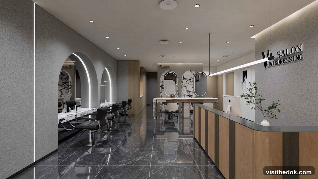 Modern Hair Salon Interior