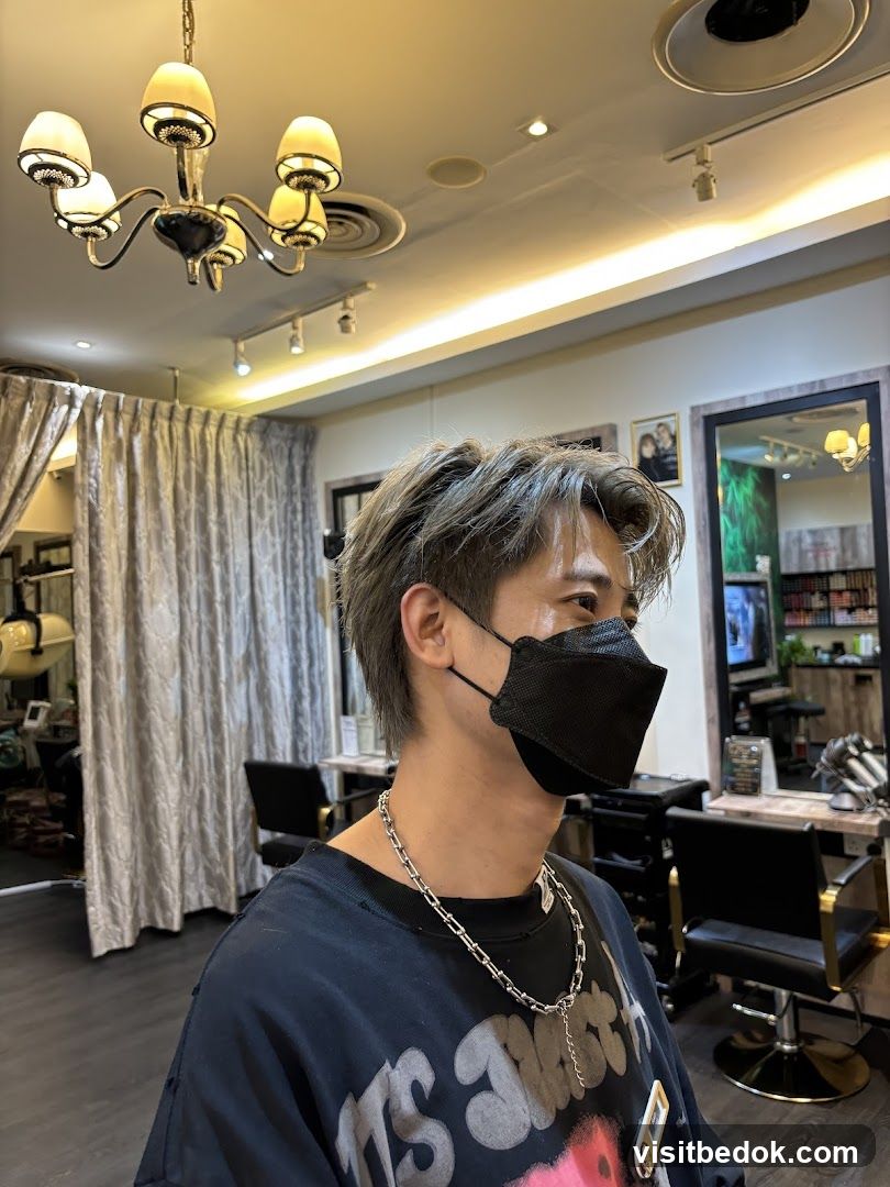 Man in Hair Salon