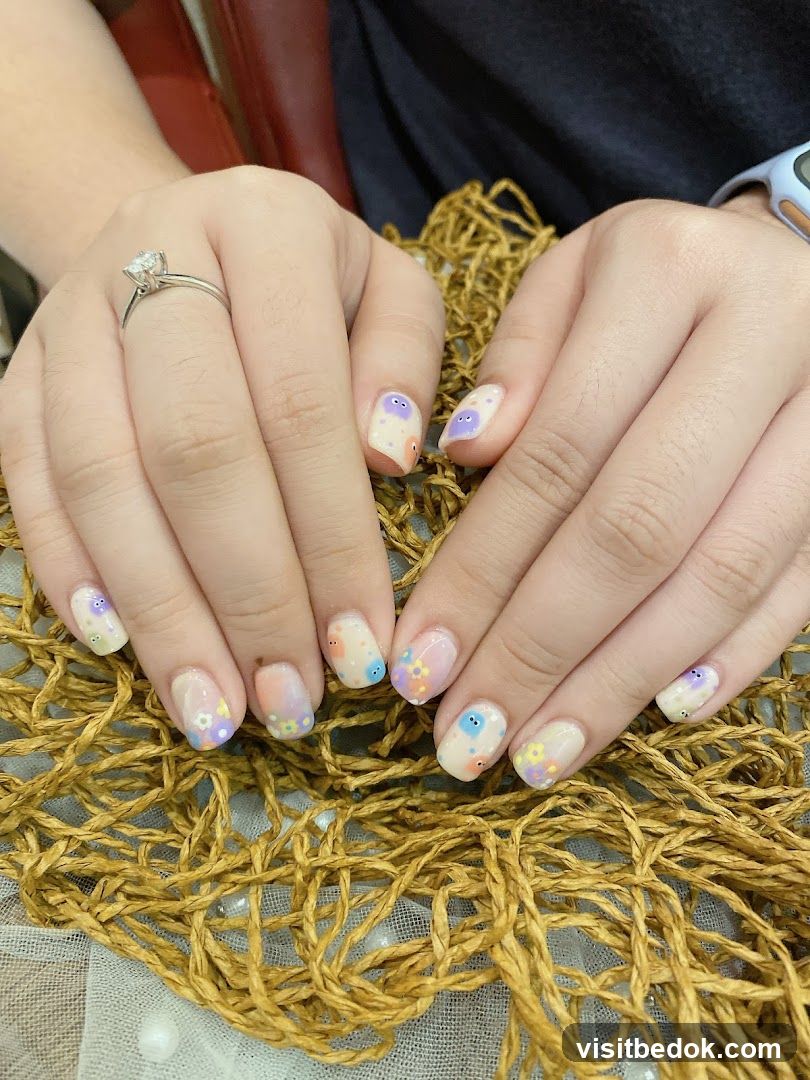 Nail Art with Cute Characters