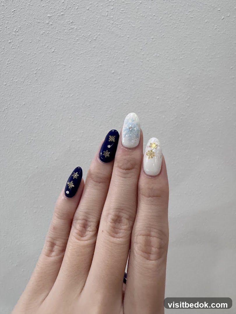 Winter-themed Nails