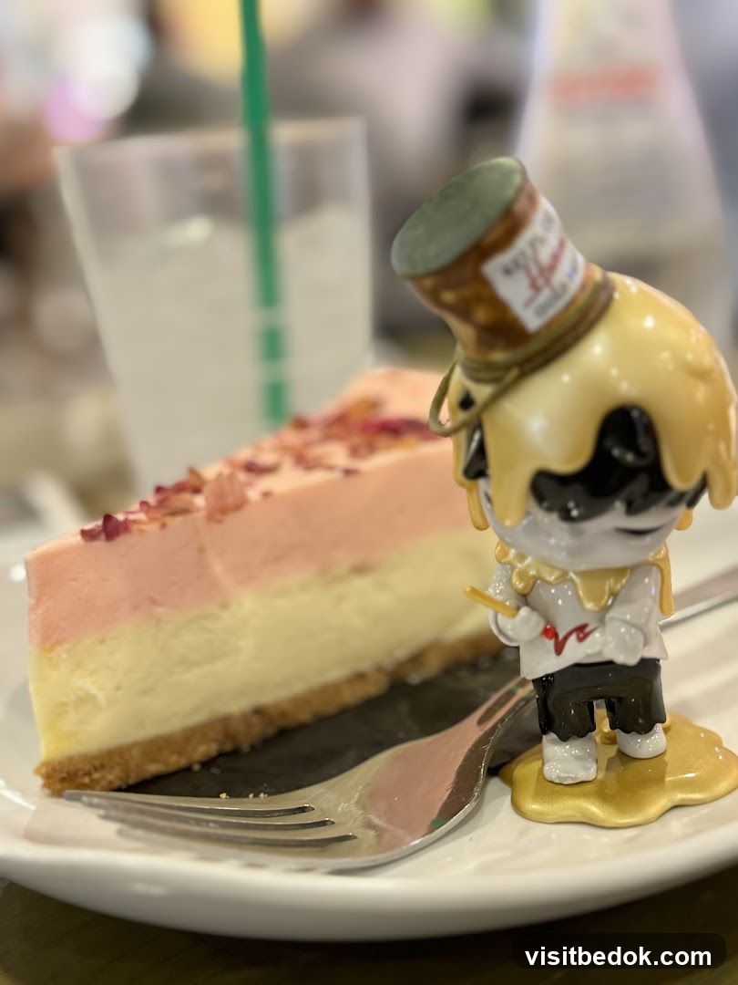 Cheesecake Slice with Figurine