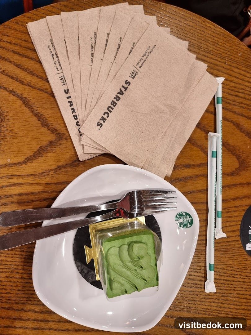 Starbucks Napkins and Cake