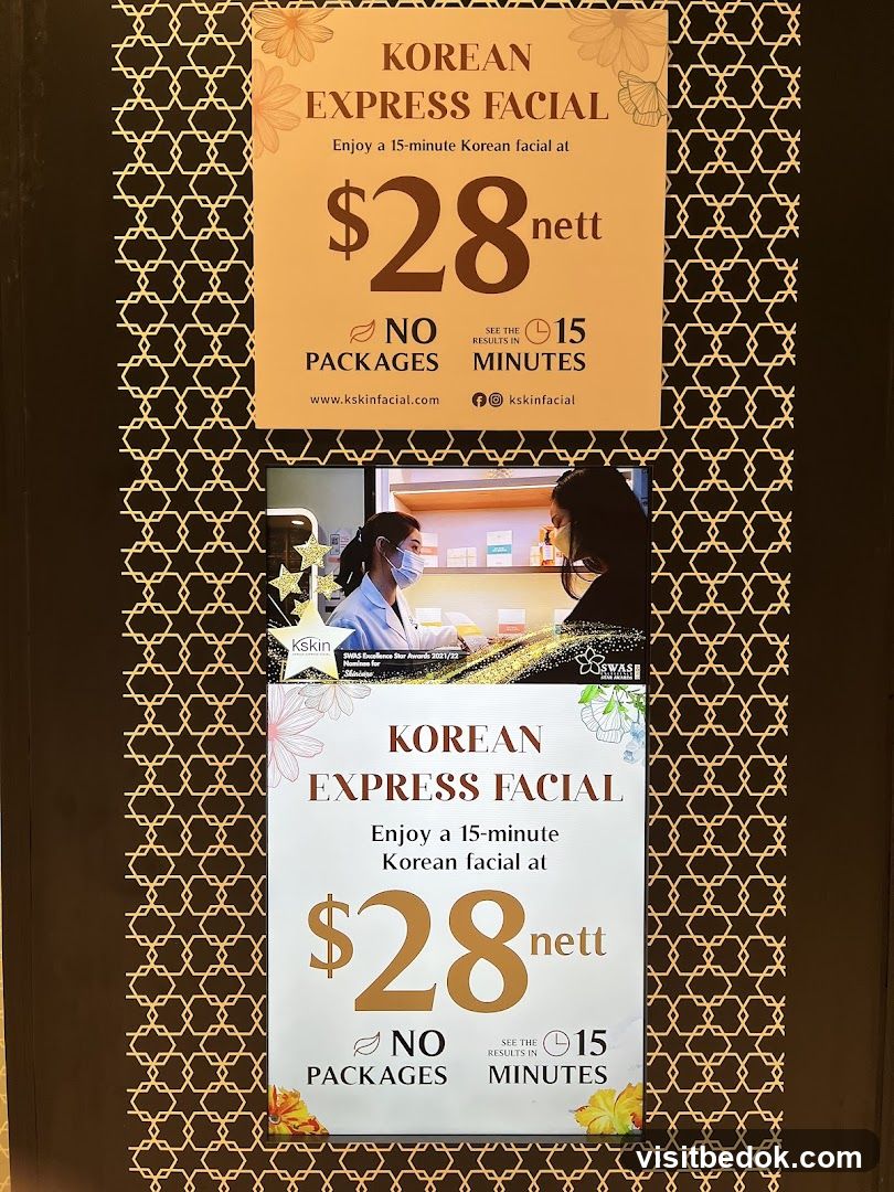 Korean Express Facial Promotion