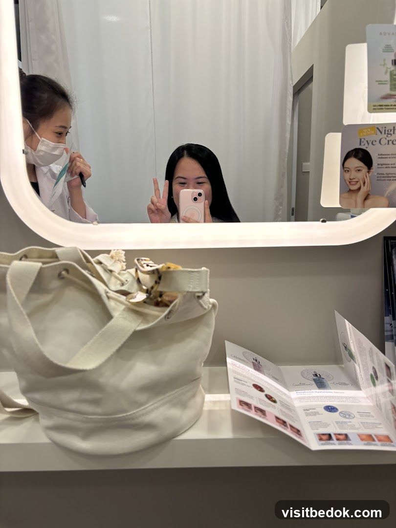 Two women in a salon