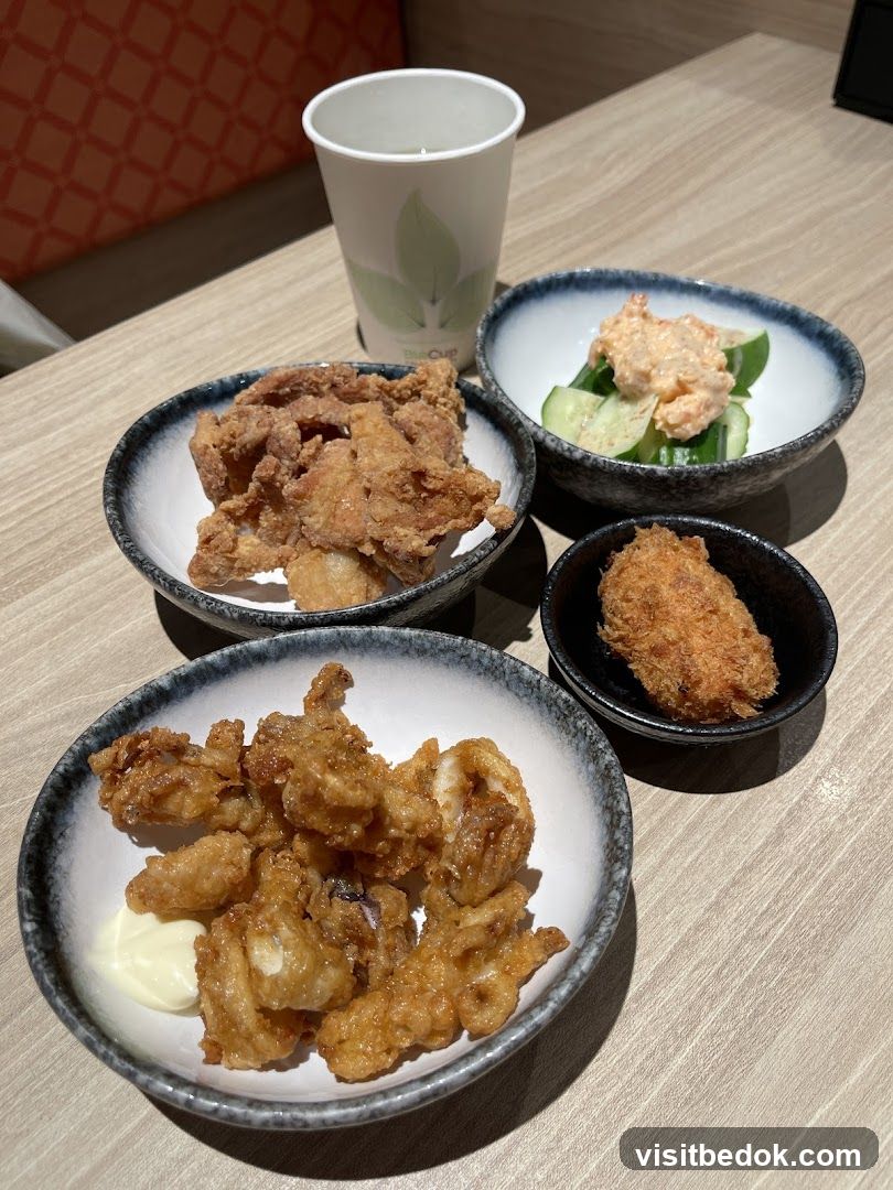 Fried Appetizers and Drink