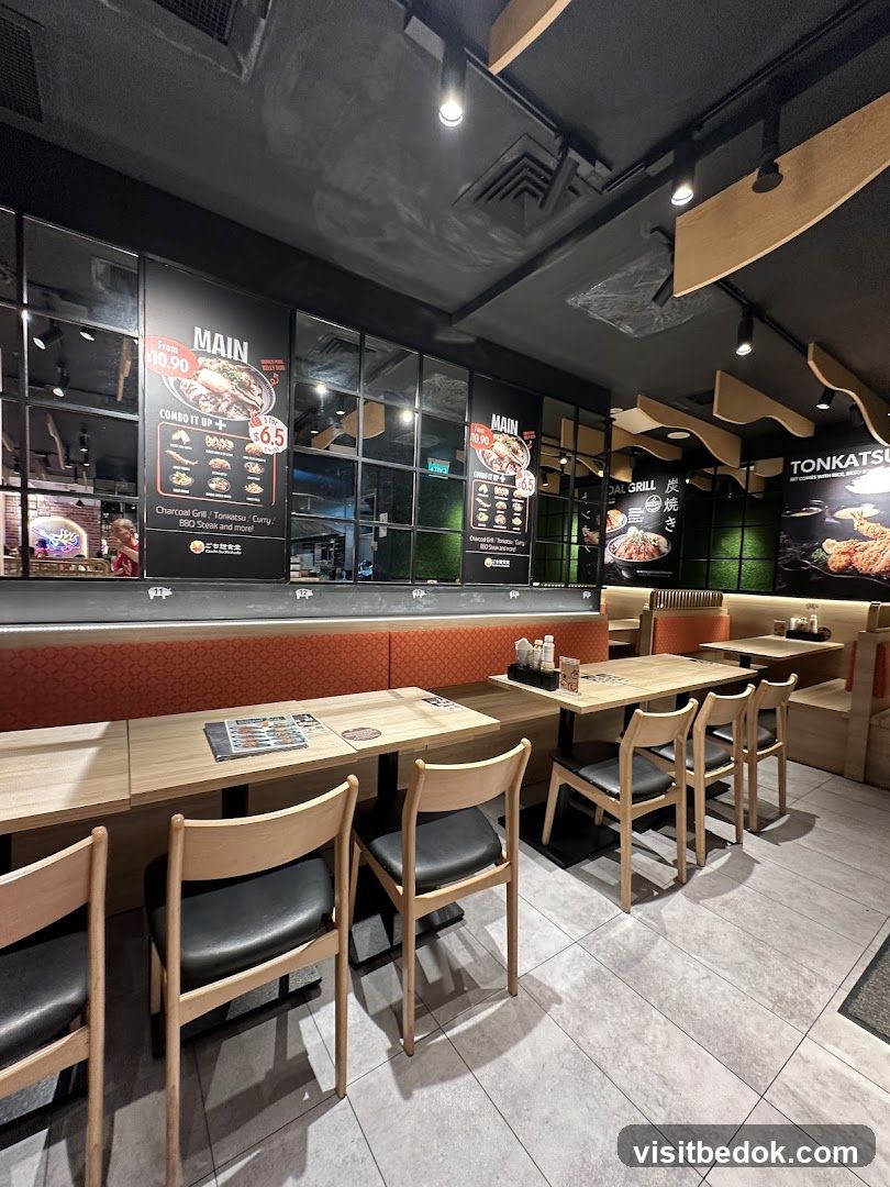 Restaurant Interior with Menu Boards