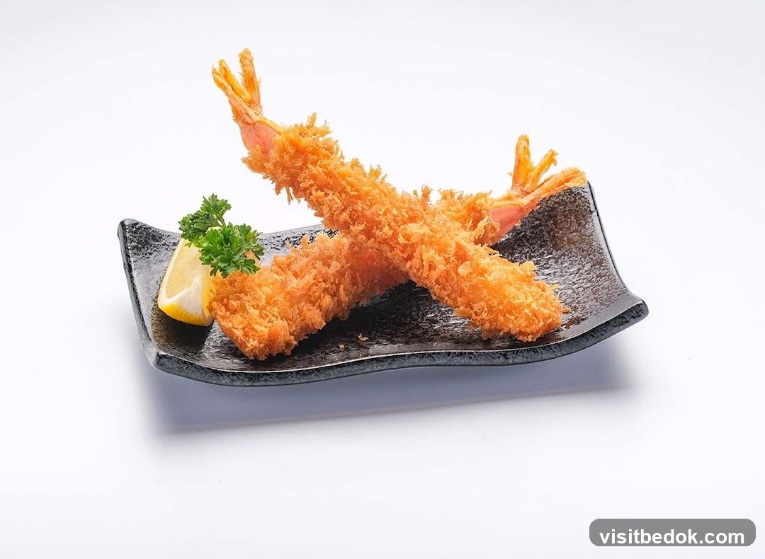 Fried Shrimp with Lemon