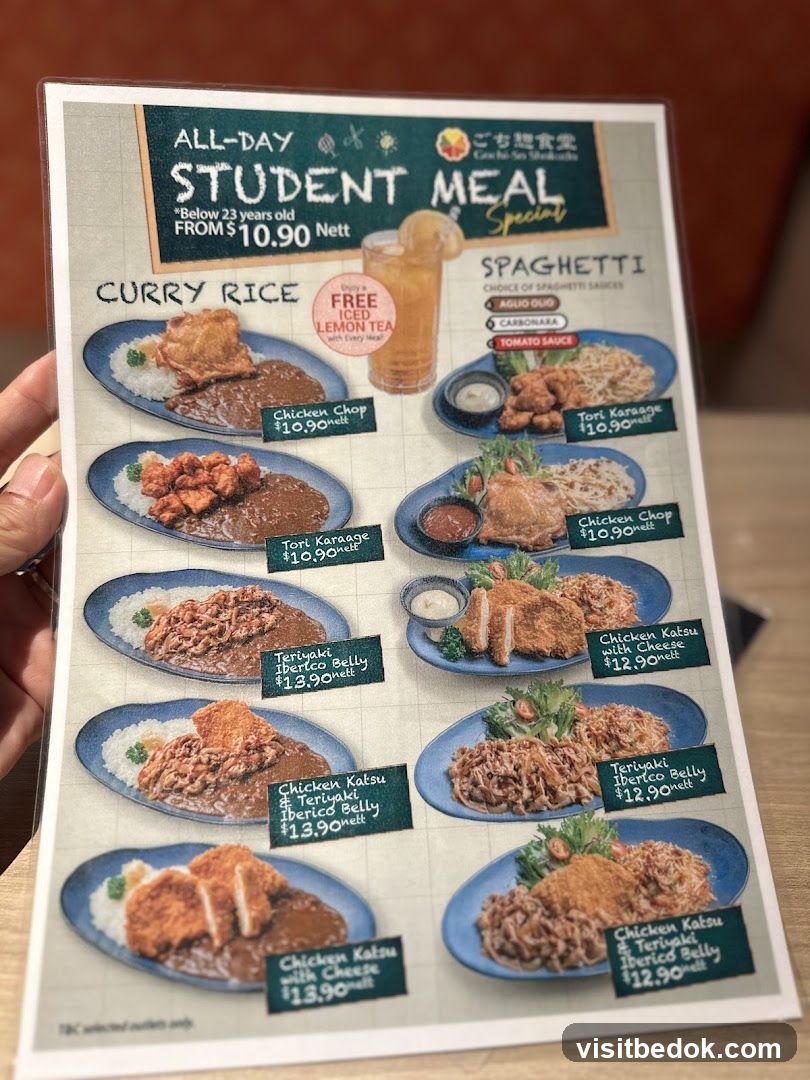 All-Day Student Meal Special