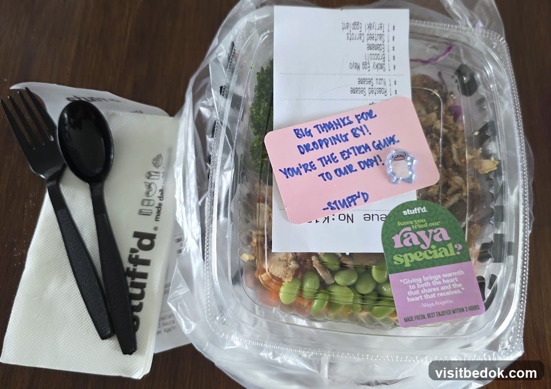 Takeout Meal with Note