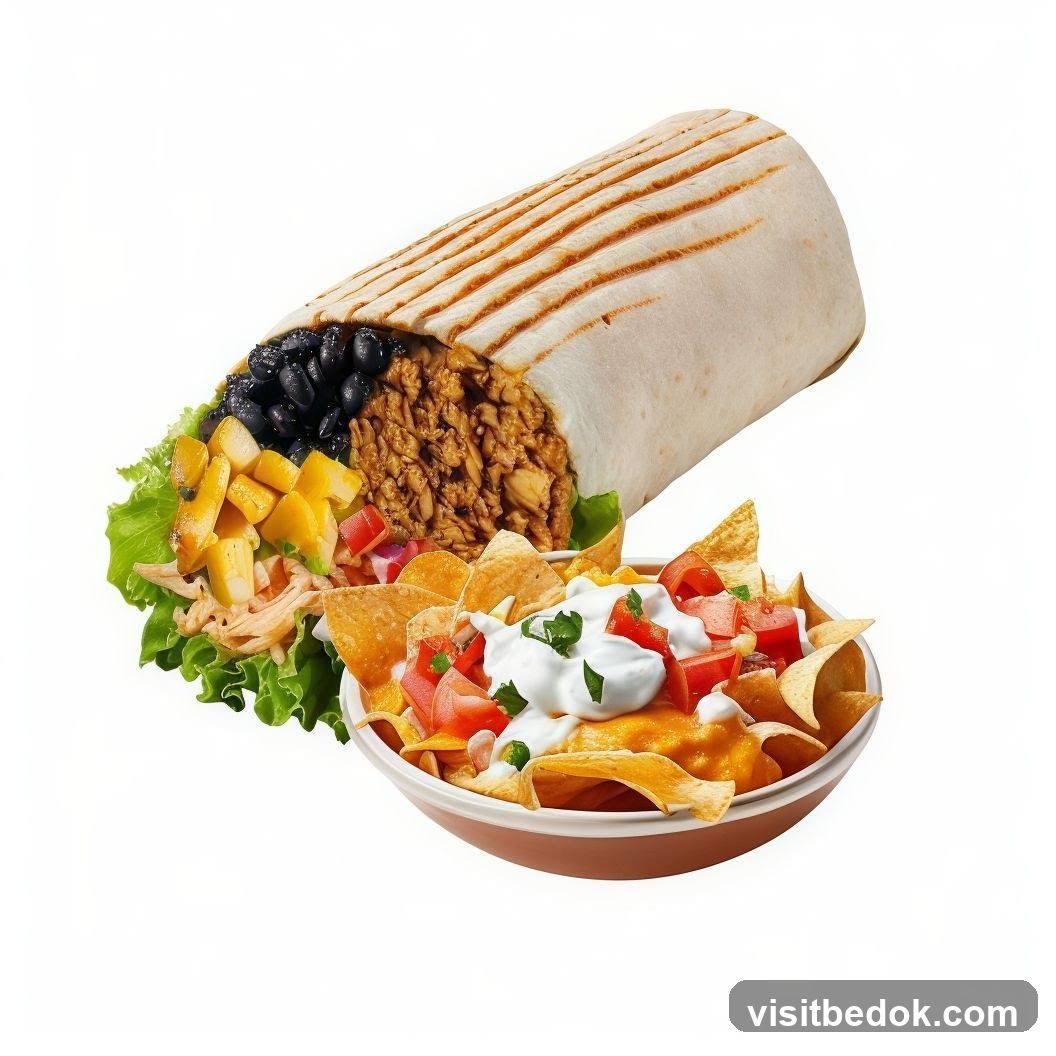 Burrito and Nachos