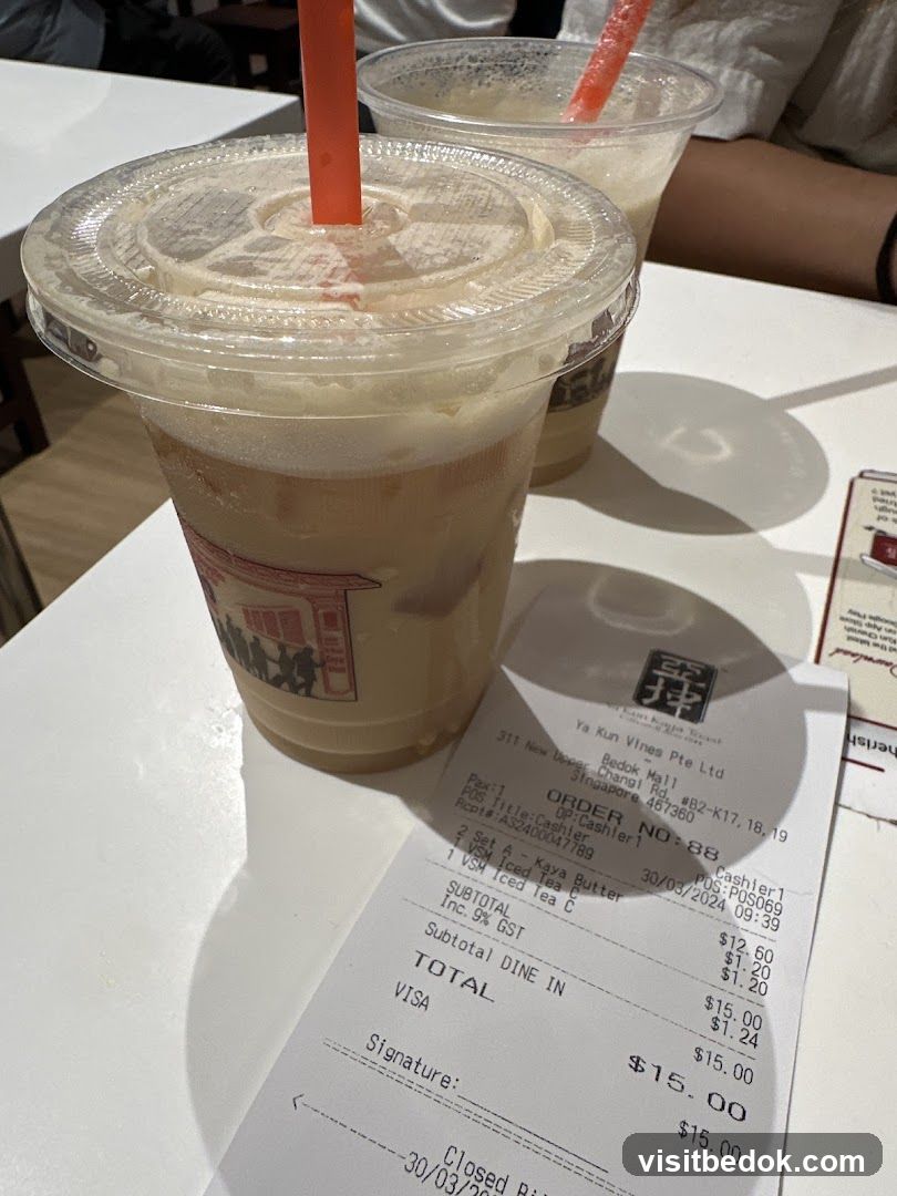 Receipt and drinks