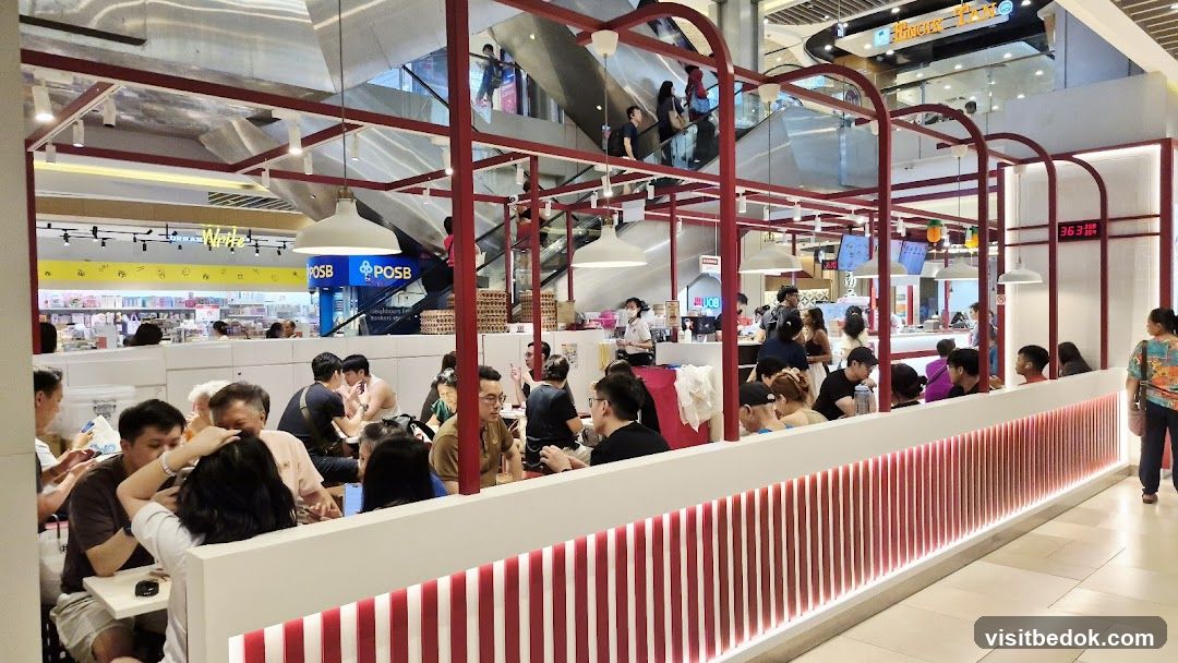 Diners at a Food Stall