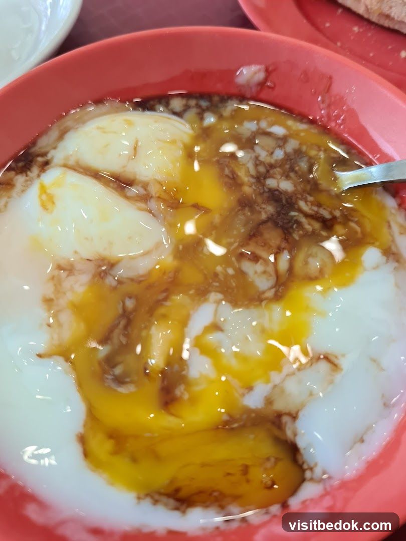 Soft-boiled eggs with soy sauce