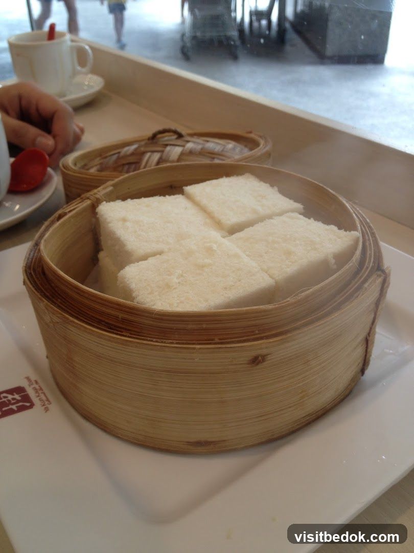 Steamed White Bread Cubes