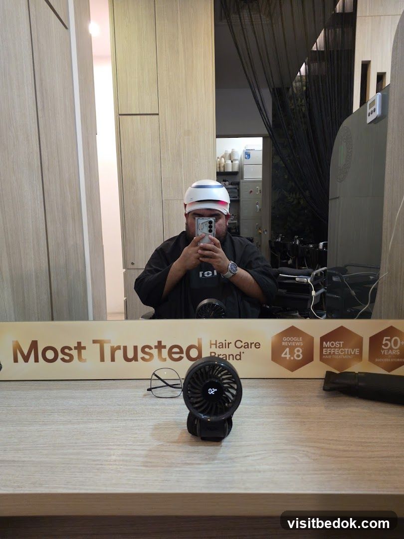 Selfie in a Salon