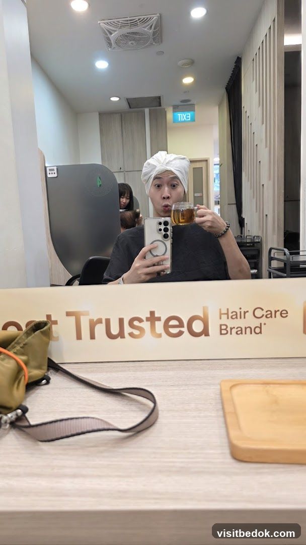 Man in Salon with Tea