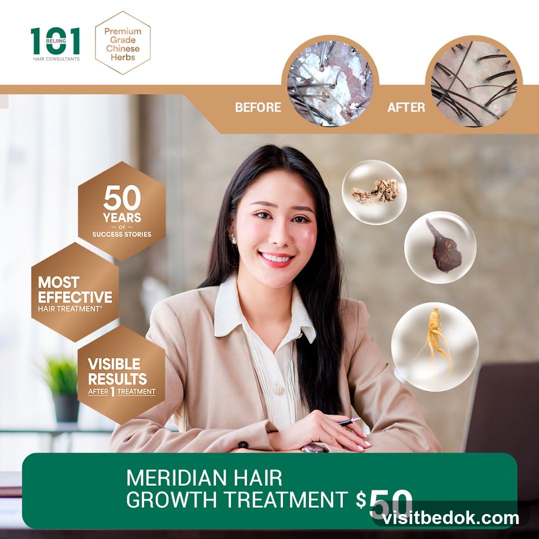 Meridian Hair Growth Treatment Advertisement