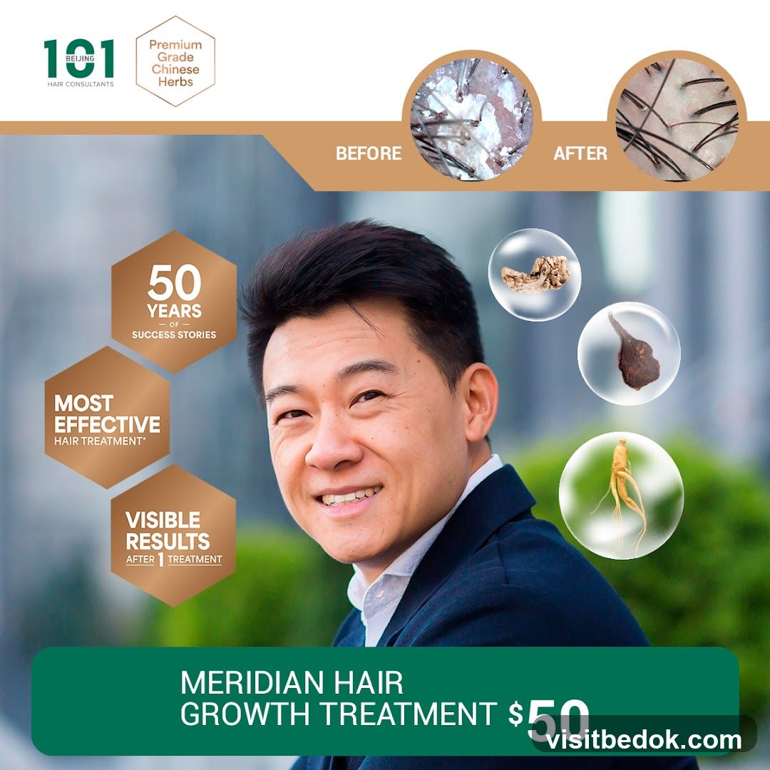 Meridian Hair Growth Treatment Advertisement